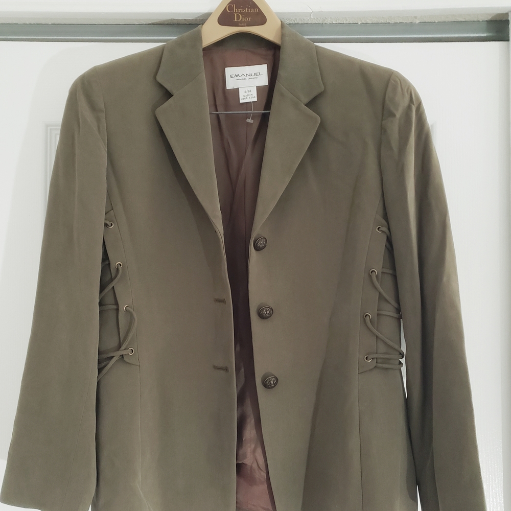Women's Olive Lace-Up Jacket